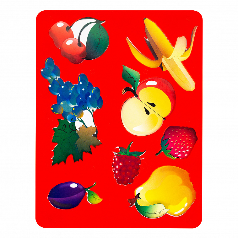 Трафарет пластиковый Цветик "Фрукты и ягоды" 15,5х20 см