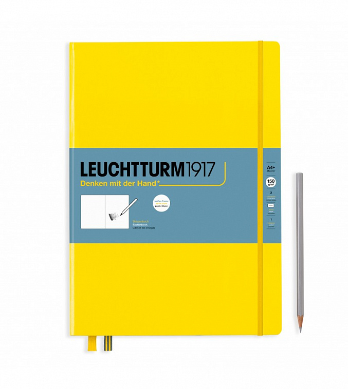 Скетчбук Leuchtturm A4+ New, жёлтый