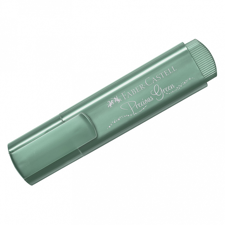 Текстовыделитель Faber-Castell "46 Metallic" 1-5 мм, мерцающий зеленый 606x758