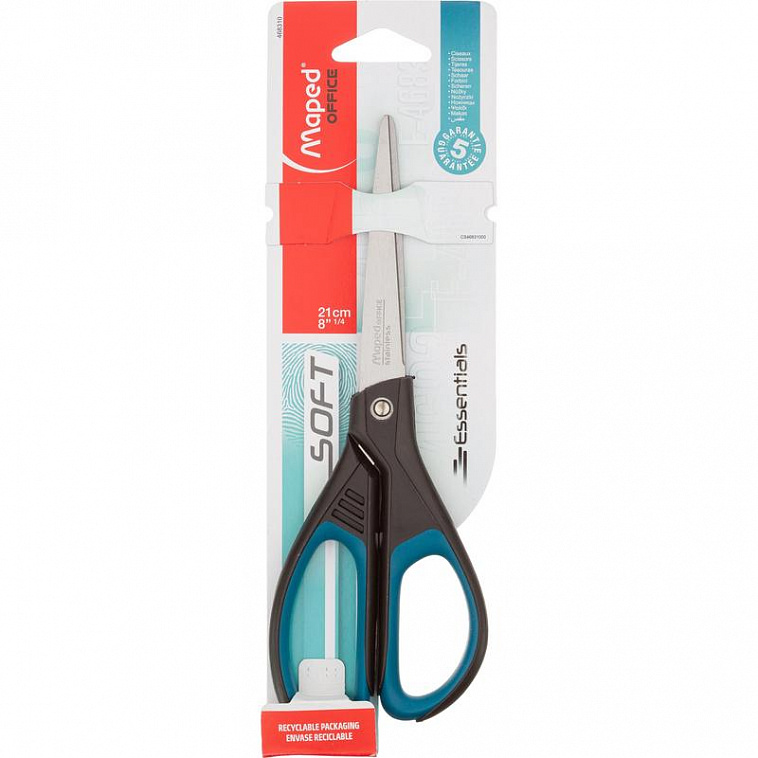 Ножницы Maped ESSENTIALS SOFT 21 см в блистере 606x758