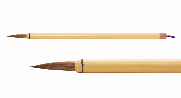 Кисть для каллиграфии HB-236-6, волос смешанный, ручка бамбуковая