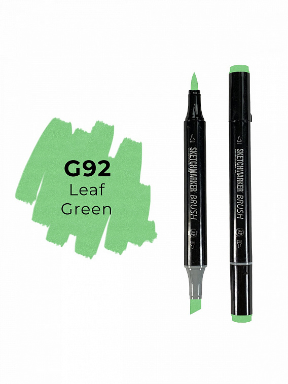 Маркер двухсторонний на спиртовой основе Sketchmarker Brush Цвет Зеленый лист 606x758