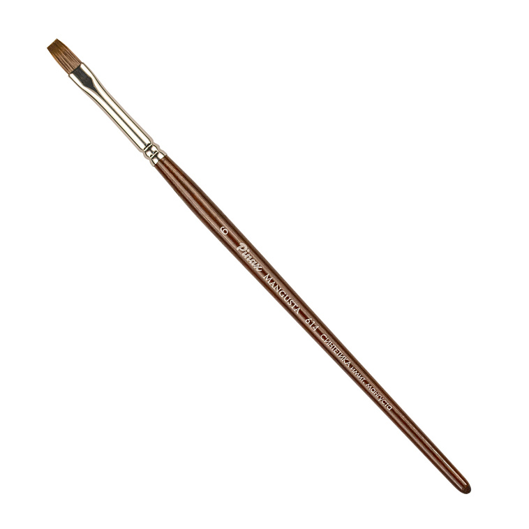 Кисть синтетика №6 плоская Pinax "MANGUSTA" 606x758