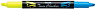 Текстовыделитель двухцветный Pentel "Twin Checker" 3,5 мм, перо скошенное, желтый-голубой