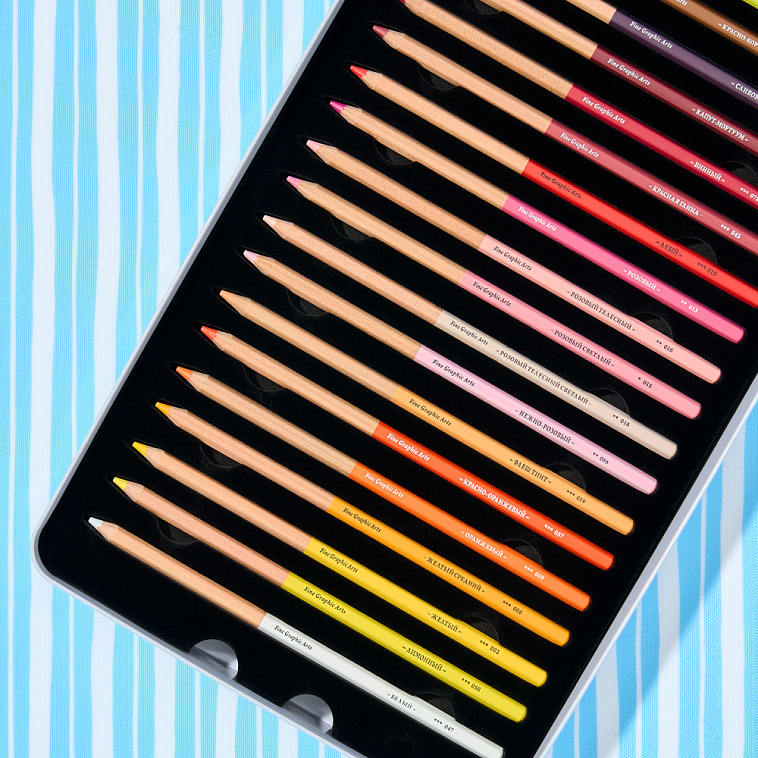 Набор карандашей цветные Малевичъ "GrafArt Soft", 60 цветов 606x758