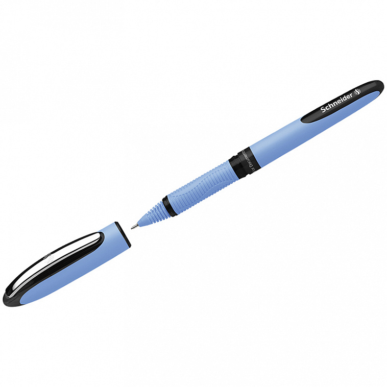Ручка-роллер Schneider "One Hybrid N" 0,7 мм, черная, одноразовая, игольчатый пишущий узел