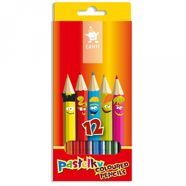 Набор карандашей цветных Koh-I-Noor "Pastelky" 12 шт в картоне  
