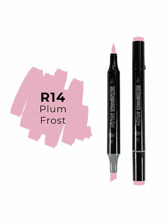 Маркер двухсторонний на спиртовой основе Sketchmarker Brush Цвет Морозная слива 606x758