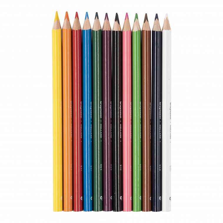 Набор карандашей цветных Bruynzeel "Triple" 12 цв, трехгранные