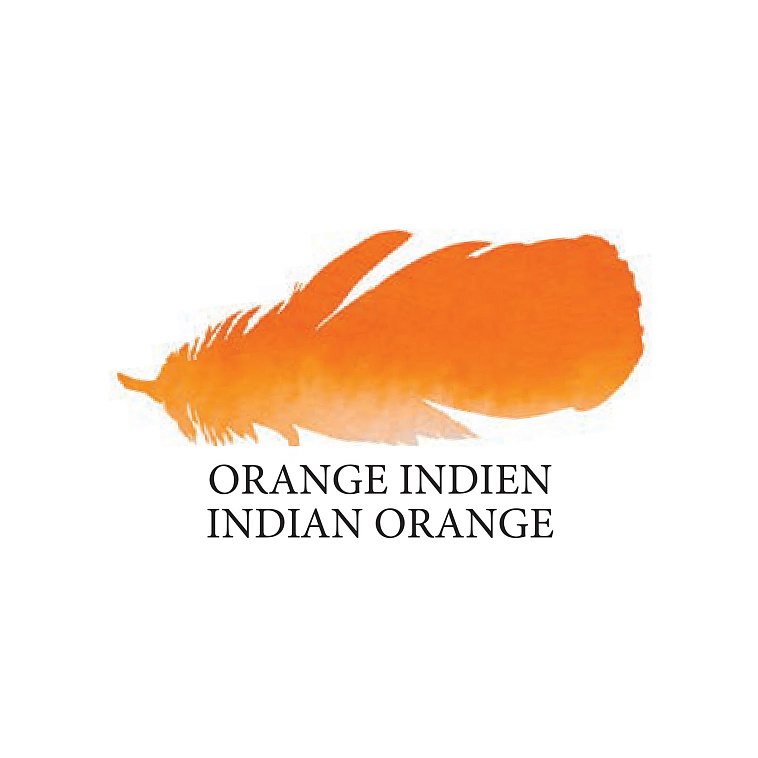 Акварельные чернила Jacques Herbin Éclats, 50 мл,  Orange Indian Оранжевый 606x758