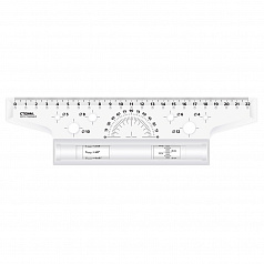 Рейсшина 30 см, ПЧЕЛКА, металлический ролик,