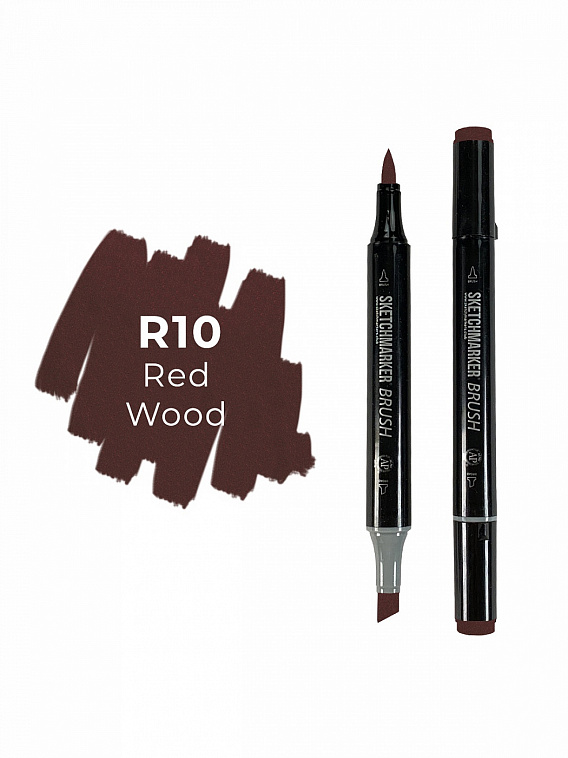 Маркер двухсторонний на спиртовой основе Sketchmarker Brush Цвет Красное дерево 606x758