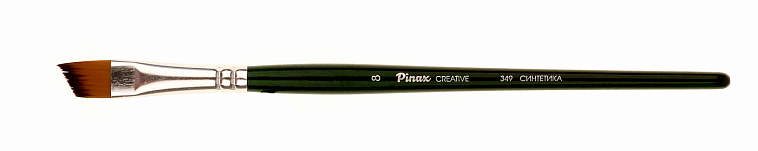 Кисть синтетика №8 скошенная Pinax "Creative 349" короткая ручка 606x758