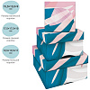 Набор квадратных коробок 3в1, MESHU "Tropical Flower", (19,5*19,5*11-15,5*15,5*9см) 2