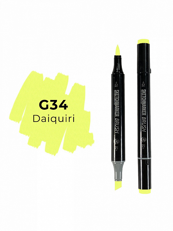 Маркер двухсторонний на спиртовой основе Sketchmarker Brush Цвет Дайкири 606x758