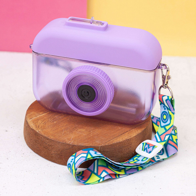 Бутылка "Photo camera", purple 400 мл