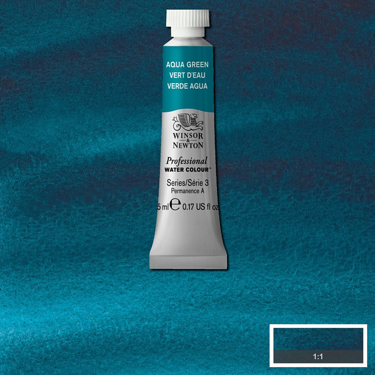 Акварель Winsor&Newton "Professional" в тюбике 5 мл Вода зеленая 606x758