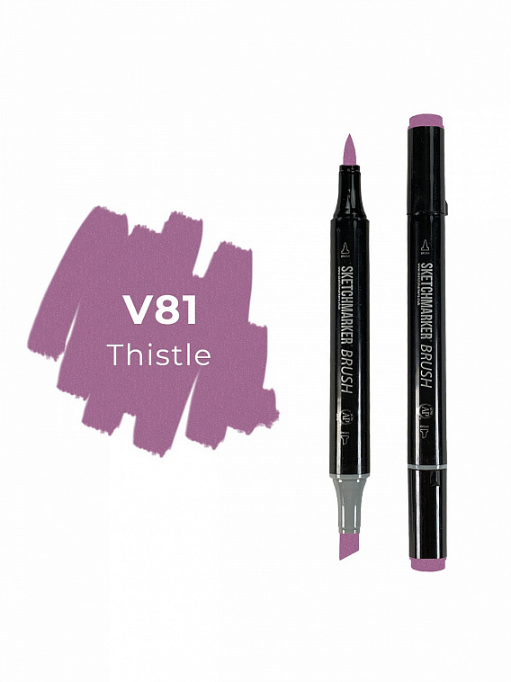 Маркер двухсторонний на спиртовой основе Sketchmarker Brush Цвет Чертополох 606x758