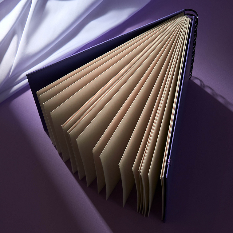 Скетчбук для акварели на спирали Малевичъ "Monet" 20х20 см 20 л 300 г, мелкое зерно 606x758