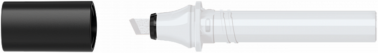 Картридж сменный Molotow "Sketcher" CG510 cо скошенным пером cool grey 1 606x758