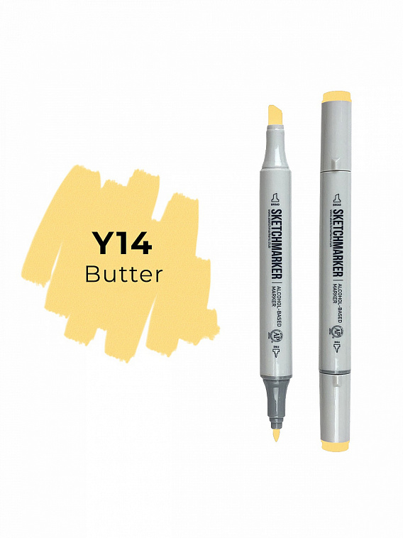 Маркер двухсторонний на спиртовой основе Sketchmarker Цвет Масло 606x758