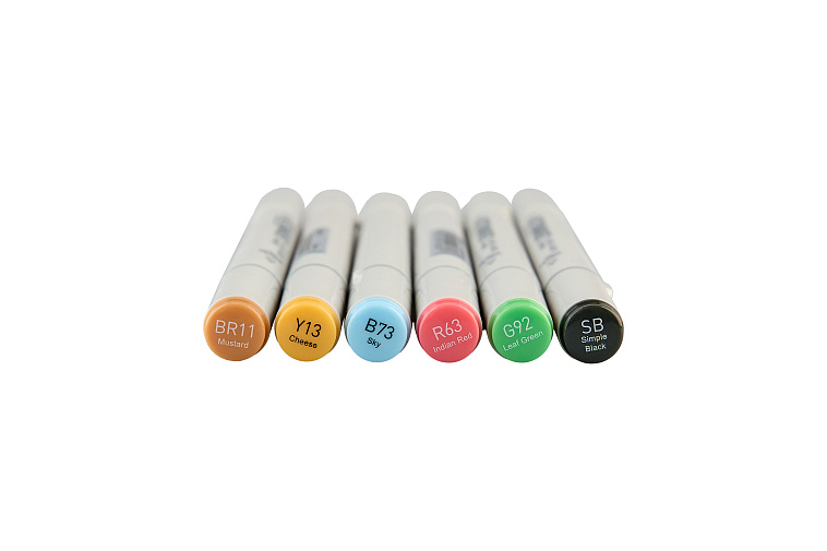 Набор маркеров Sketchmarker "Classic Main Set v.1" 6 цветов в картонной упаковке 606x758