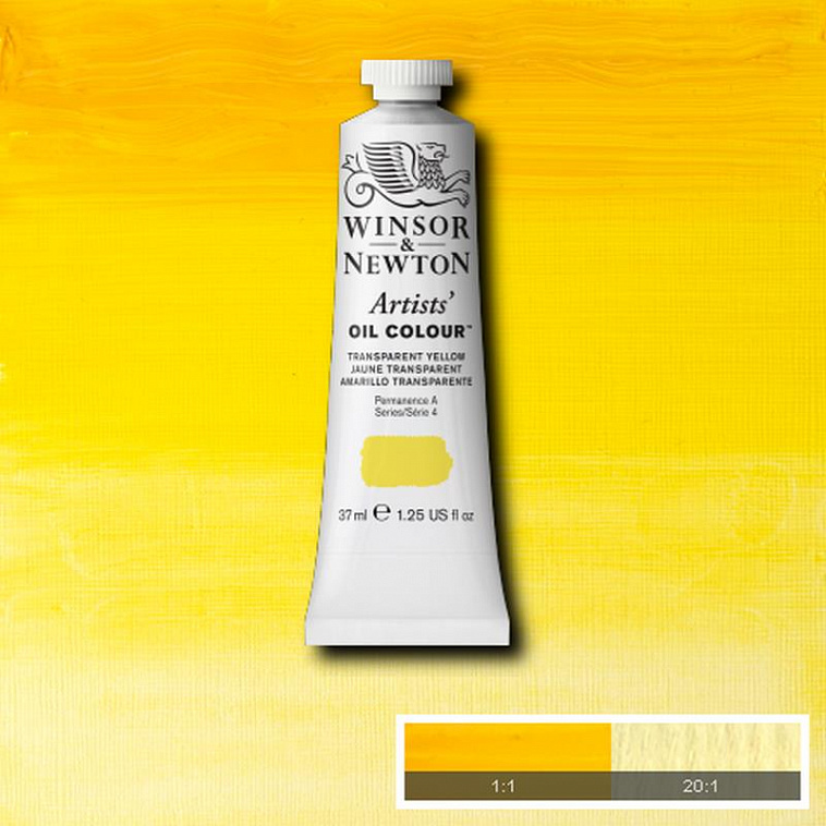 ▲Масло Winsor&Newton "ARTISTS" 37 мл прозрачный желтый  606x758