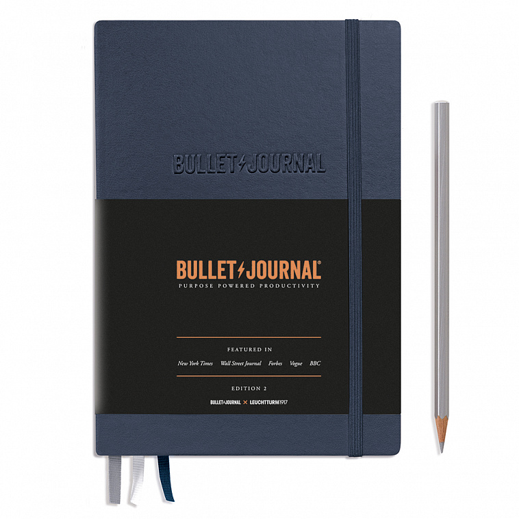 Блокнот в точку Leuchtturm1917 Bullet Journal Edition 2 A5 103 л, твердая обложка, цвет Blue22