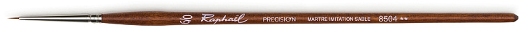 Кисть синтетика имитация соболь №6/0 круглая Sennelier "Precision" короткая ручка 606x758