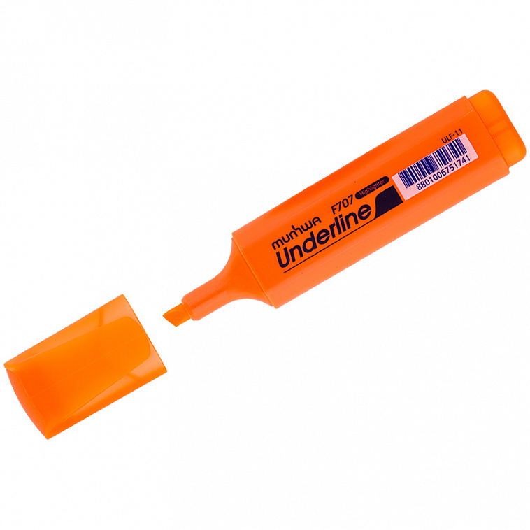 Текстовыделитель MunHwa "Highlighter" 1-5 мм, оранжевый