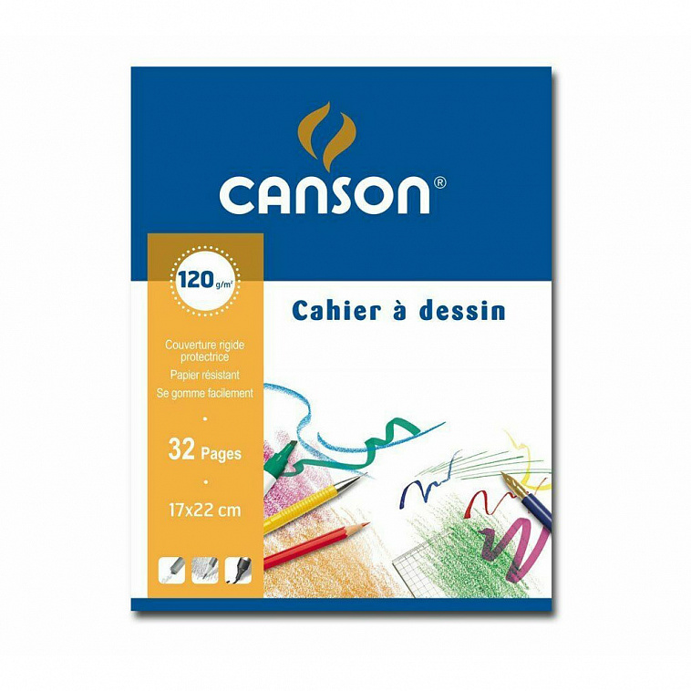 Альбом для рисования Canson 17x22 см 32 стр 120 г