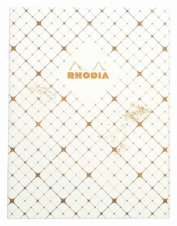 Блокнот в клетку Rhodia "Heritage quadrille" 19х25 см 32 л 90 г, листы: слоновая кость