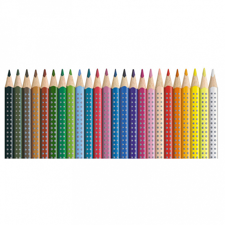 Набор цветных карандашей акварельных Faber-castell "Colour Grip" 24 цв в картоне