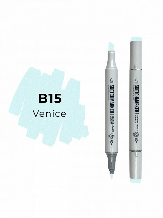 Маркер двухсторонний на спиртовой основе Sketchmarker Цвет Венеция 606x758