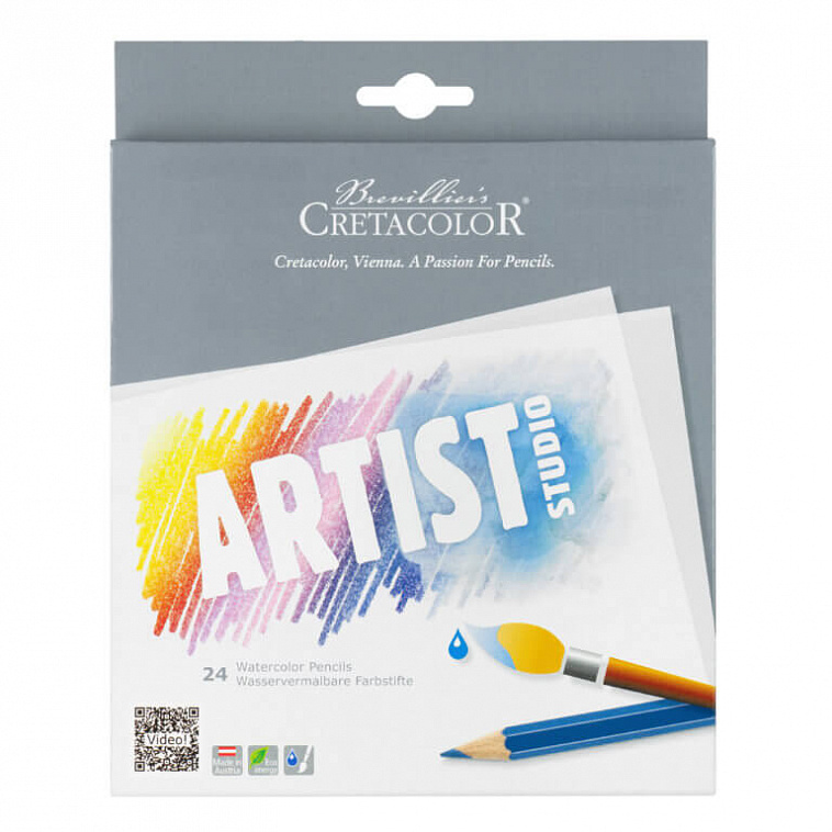 Набор акварельных карандашей Cretacolor "Artist Studio Line" , 24 цвета, картонная коробка