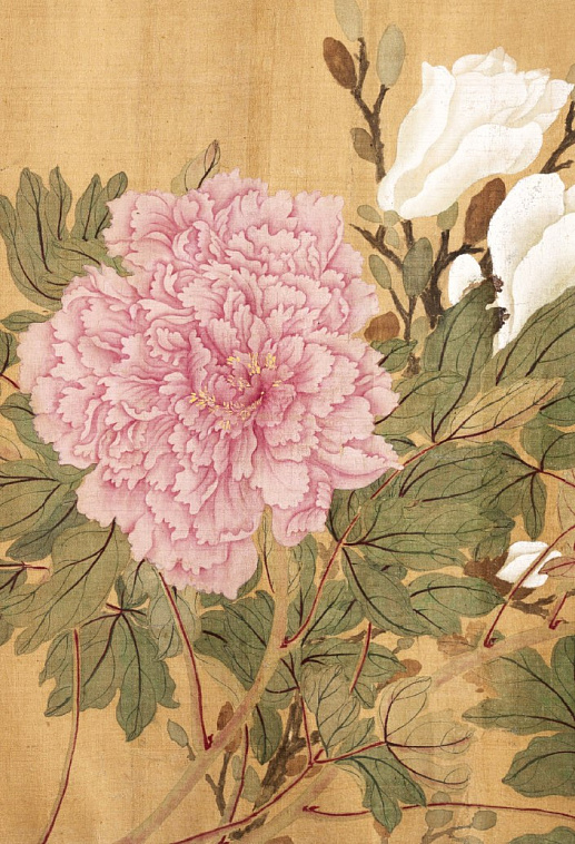 Блокнот Сто цветов фрагмент "Розовый пион" 606x758