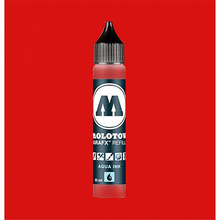 Заправка для маркеров Molotow "AQVA GRAF-X" 30 мл Красный 606x758