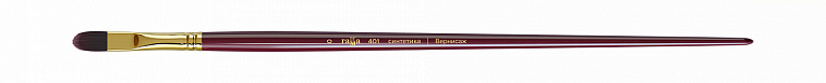 Кисть синтетика №0 овальная Гамма "Вернисаж" длинная ручка 606x758