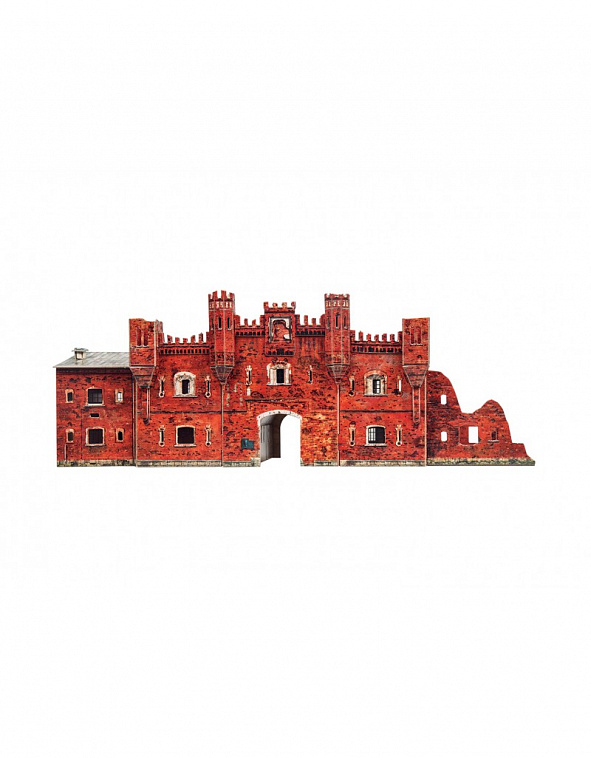 Сборная модель из картона Триумфальные арки и ворота мира "Холмские ворота. Брестская крепость"