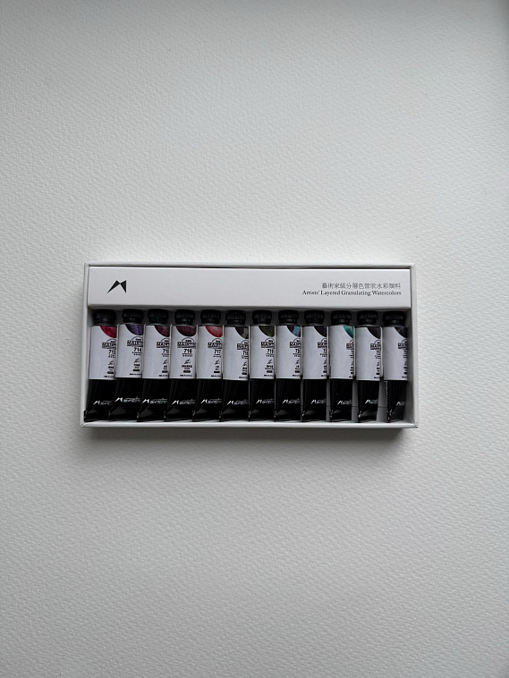 Набор акварели с грануляцией Mairtini "Artists' Layered Granulating",  новая версия 606x758