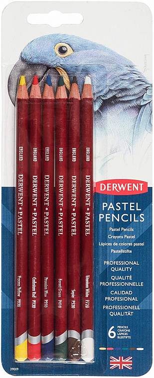 Набор карандашей пастельных Derwent "Pastel Pencils" 6 шт в блистере 