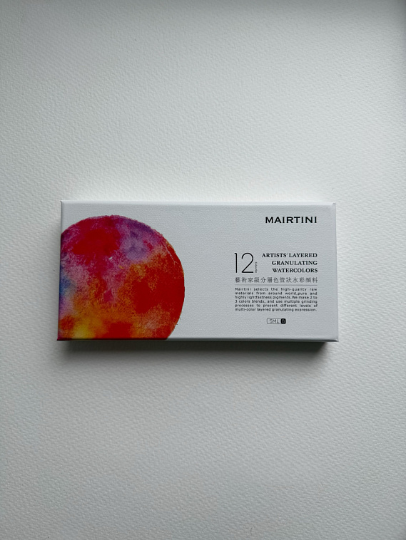 Набор акварели с грануляцией Mairtini "Artists' Layered Granulating",  новая версия 606x758