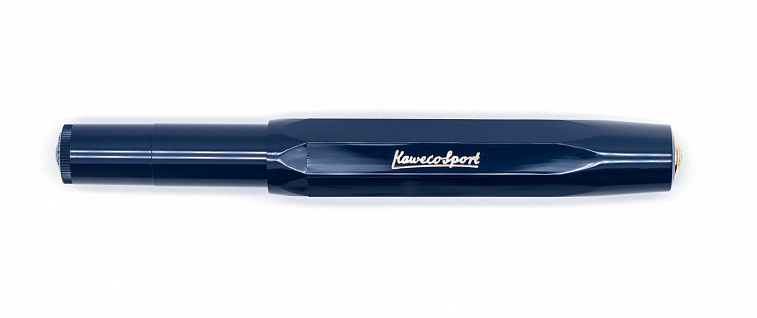 Роллер Kaweco CLASSIC Sport 0,7 мм, черный, корпус синий морской