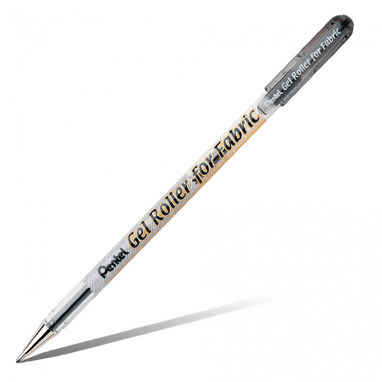 Ручка гелевая Pentel "Gel Roller for Fabric" 1,0 мм черная
