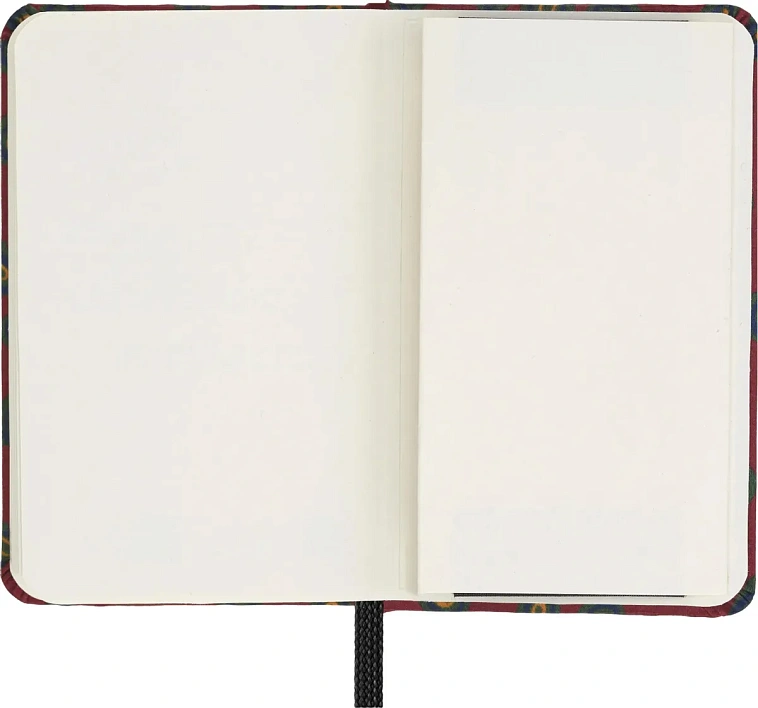Блокнот нелинованный Moleskine "Le Prescious & Ethical silk" XS 65х105 мм 160 стр, подар.кор. бордов 606x758