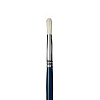 Кисть щетина №5 круглая Альбатрос "Байкал" длинная ручка синяя