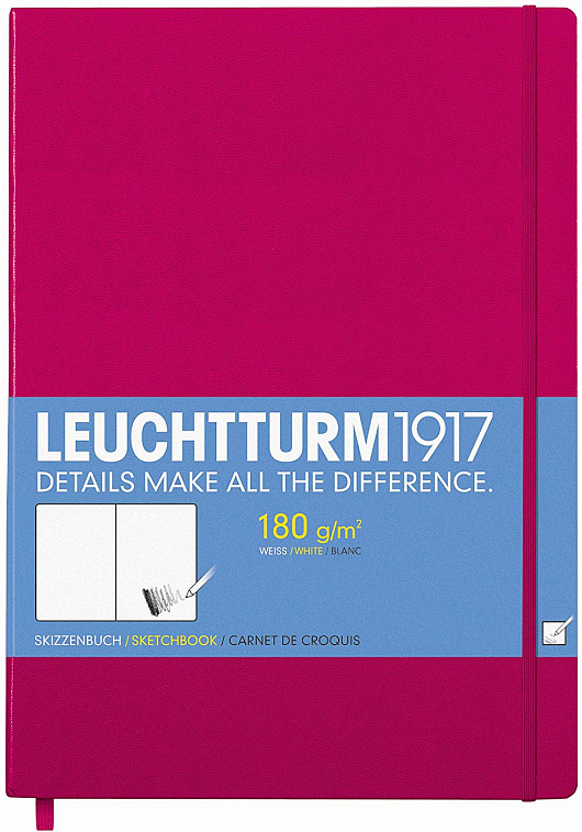 Скетчбук для рисунков Leuchtturm1917 А4+, ягодный 606x758