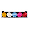Набор акварели Mairtini "Metallic Pearlescent" 5 перламутровых цветов (Basic Color), палетка 1