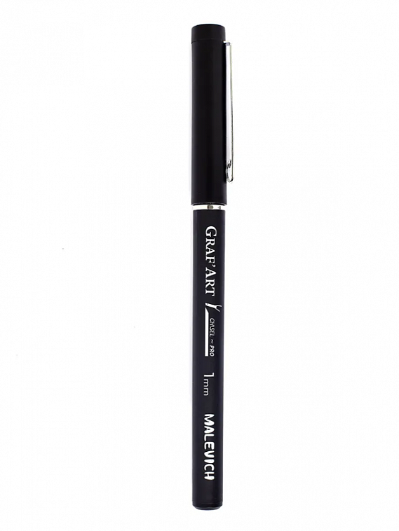 Ручка капиллярная Малевичъ GrafArt PRO, 1 мм, скошенная