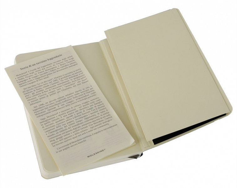 Записная книжка нелинованная Moleskine "Classic Soft" Pocket, обложка черная